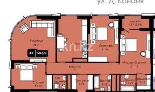 Продажа 4-комнатной квартиры, 140 м² в Астане
