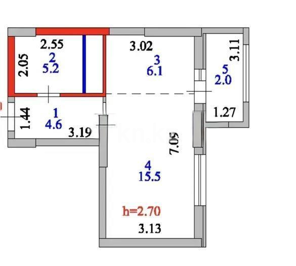 Продажа 1-комнатной квартиры, 33.4 м² в Астане - фото 5