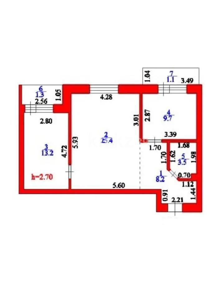 Продажа 2-комнатной квартиры, 67 м² в Астане - фото 5