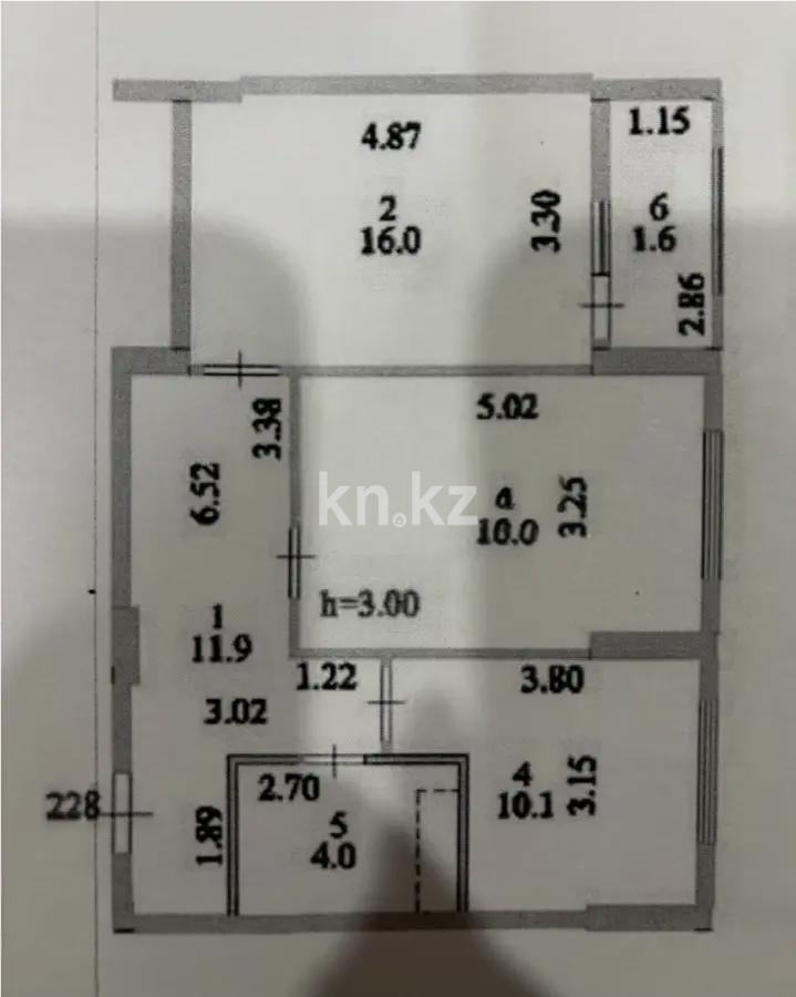 Продажа 2-комнатной квартиры, 60 м² в Астане