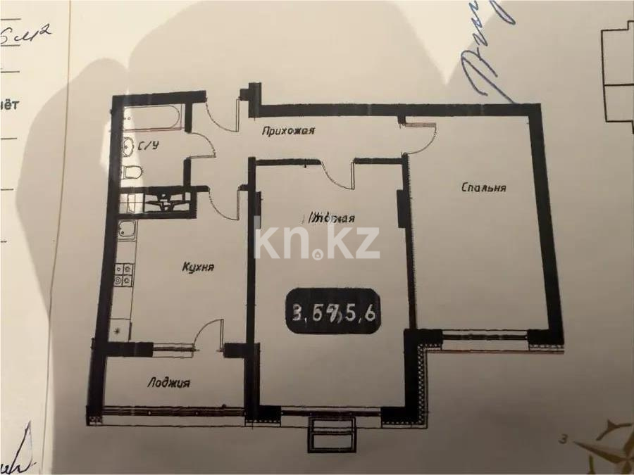 Продажа 2-комнатной квартиры, 65.6 м², пр. Кошкарбаева, дом  54а в Астане