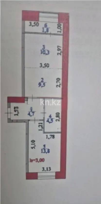 Продажа 2-комнатной квартиры, 45 м², ул. Айтматова, дом  77/7 в Астане - фото 5
