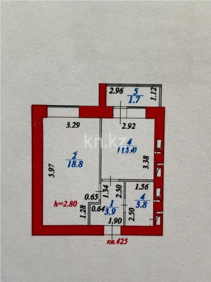Продажа 1-комнатной квартиры, 38.1 м² в Астане - фото 3