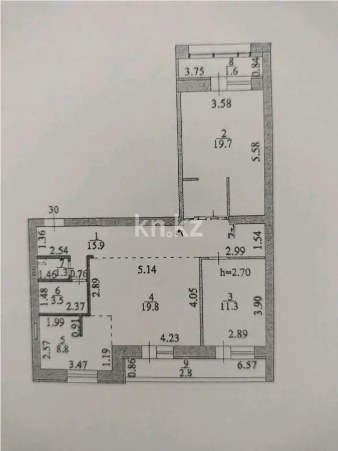 Продажа 3-комнатной квартиры, 85 м² в Астане - фото 6