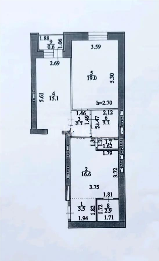 Продажа 2-комнатной квартиры, 64.7 м² в Астане - фото 6