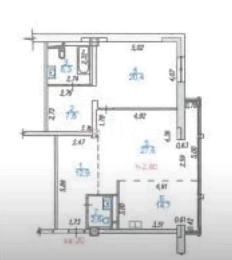 Продажа 2-комнатной квартиры, 92.3 м² в Алматы - фото 3