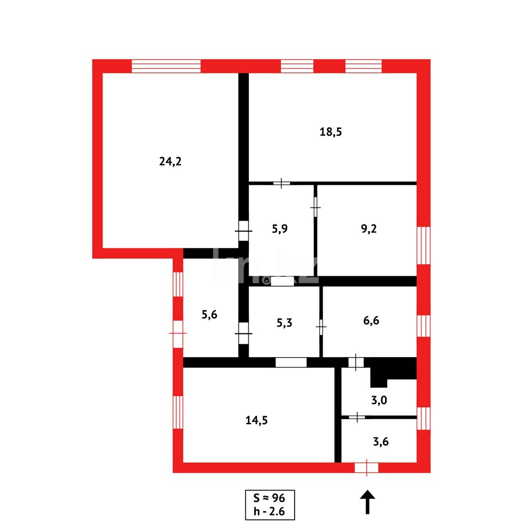 Продажа 3-комнатного дома, 96.4 м² в Караганде - фото 18