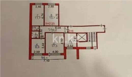 Продажа 4-комнатной квартиры, 77 м² в Караганде - фото 7