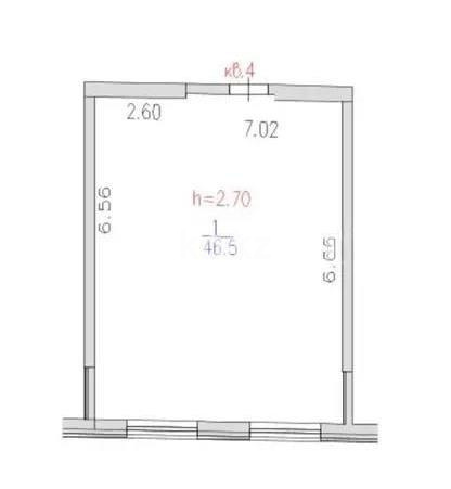 Продажа 2-комнатной квартиры, 46.5 м² в Алматы