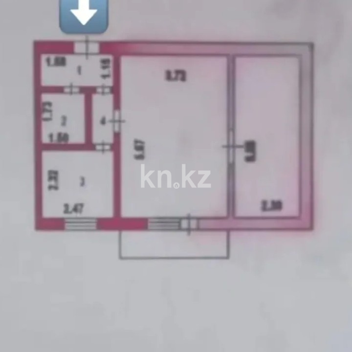 Продажа 2-комнатной квартиры, 42 м², ул. Иманова, дом  34 в Астане - фото 14