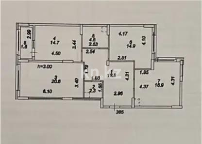 Продажа 3-комнатной квартиры, 95 м² в Астане