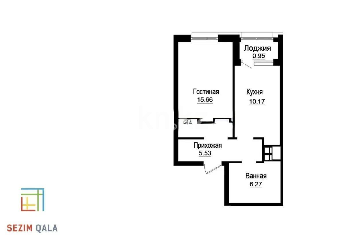 Продажа 1-комнатной квартиры, 38 м² в Астане - фото 3