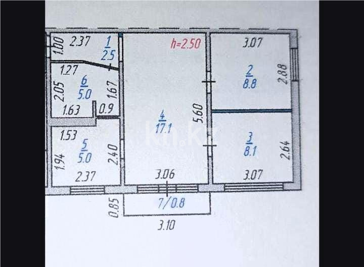 Продажа 3-комнатной квартиры, 47 м², пр. Мира, дом  90 в Темиртау - фото 18