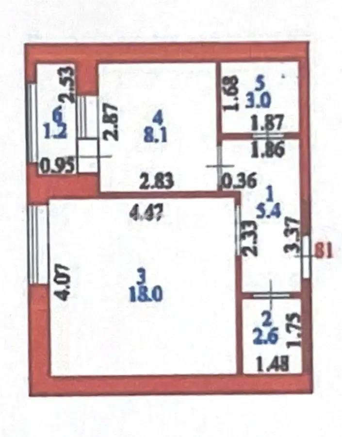 Продажа 1-комнатной квартиры, 38.3 м² в Астане