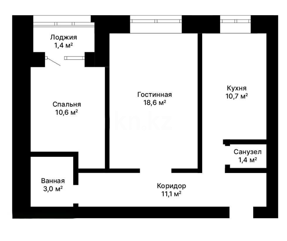 Продажа 2-комнатной квартиры, 57 м² в Караганде - фото 6