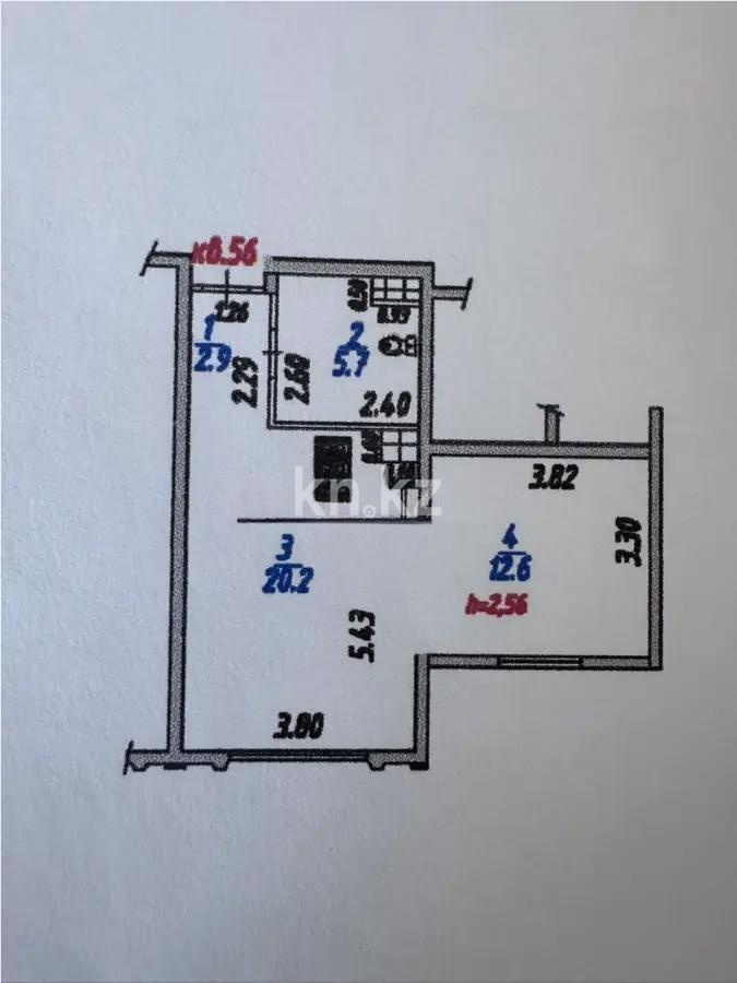 Продажа 2-комнатной квартиры, 41.4 м² в Алматы