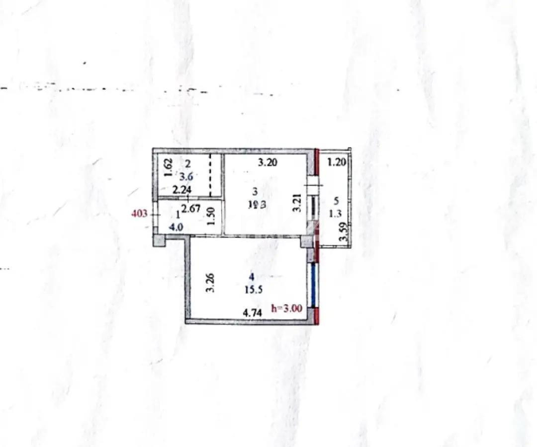 Продажа 1-комнатной квартиры, 34.7 м², пр. Тлендиева, дом  44а в Астане