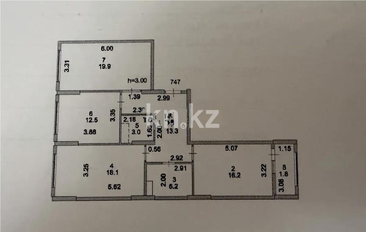 Продажа 3-комнатной квартиры, 90 м² в Астане