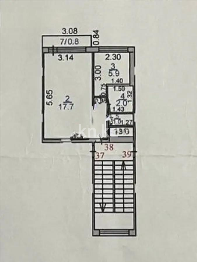 Продажа 1-комнатной квартиры, 31 м² в Караганде