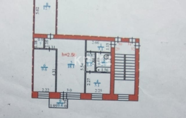 Продажа 3-комнатной квартиры, 54 м², ул. Ермекова, дом  29/ в Караганде