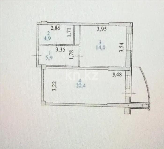 Продажа 1-комнатной квартиры, 47.2 м² в Астане - фото 4