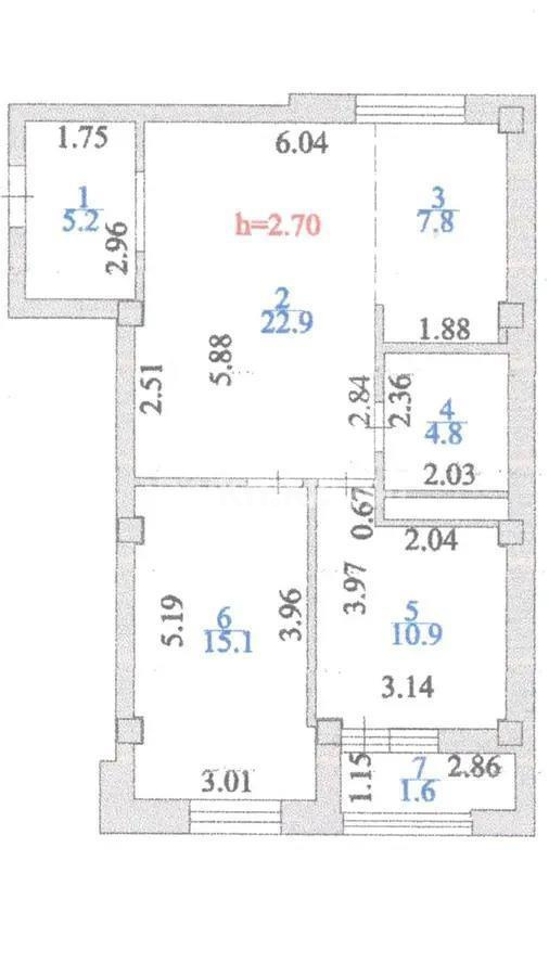 Продажа 3-комнатной квартиры, 69 м² в Астане - фото 5