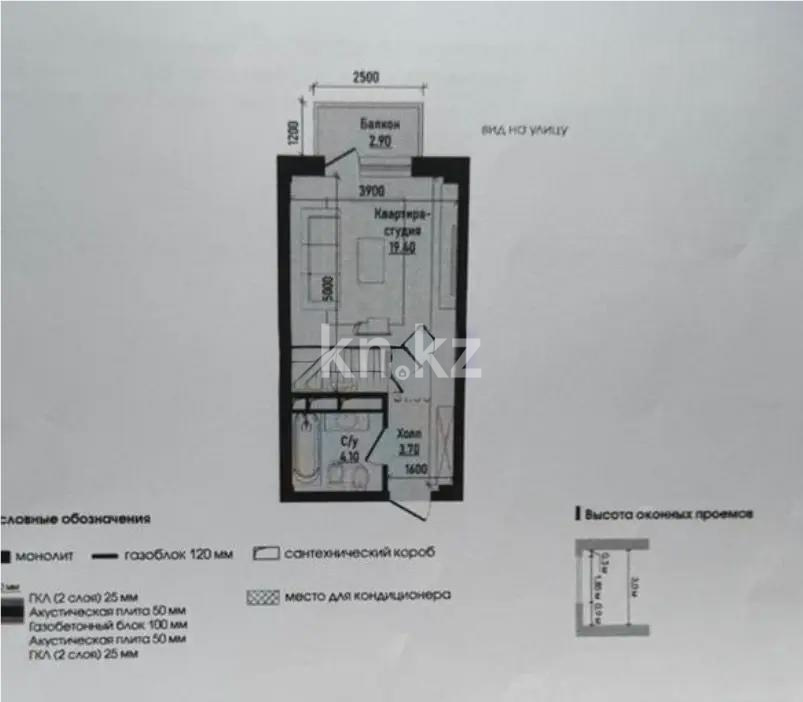 Продажа 1-комнатной квартиры, 31.5 м² в Алматы