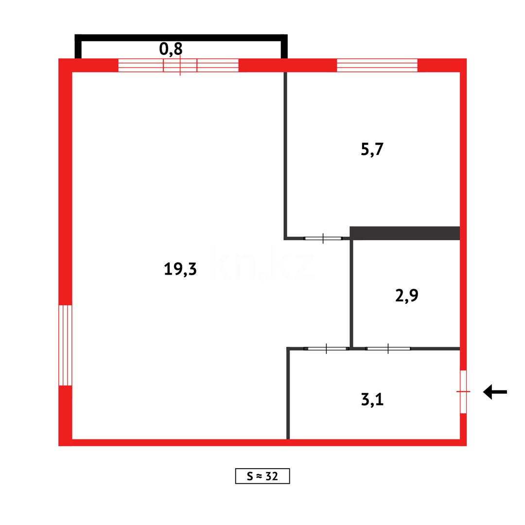 Продажа 1-комнатной квартиры, 33 м² в Темиртау - фото 6