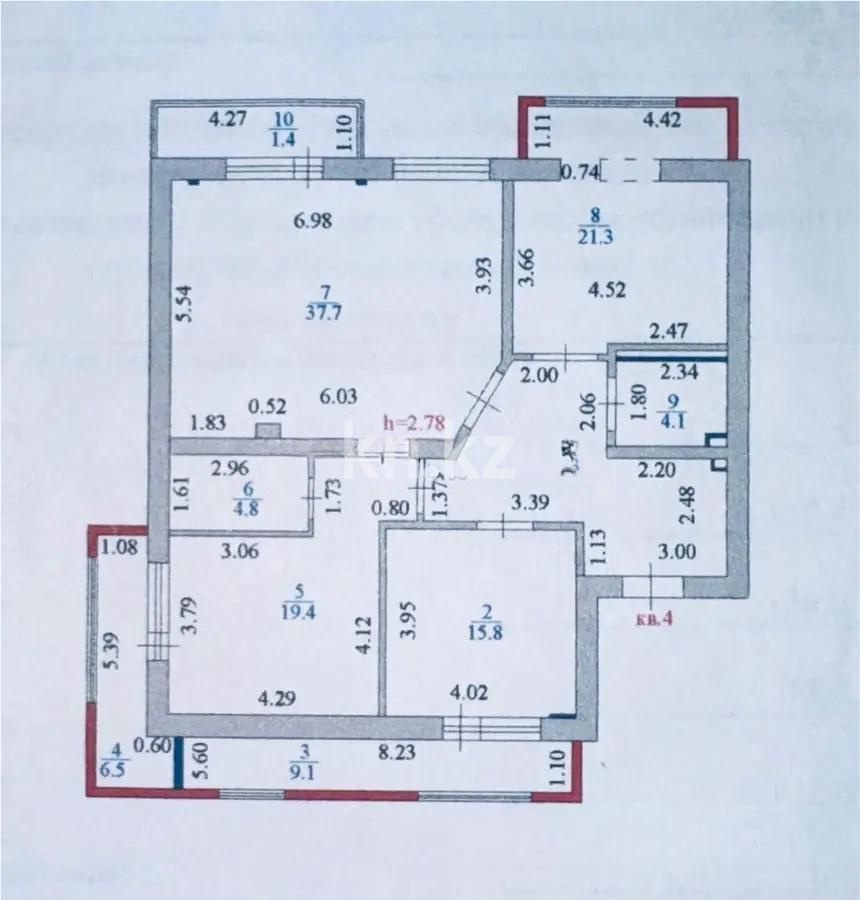Продажа 3-комнатной квартиры, 140 м², ул. Агыбай батыра, дом  2 в Астане - фото 7