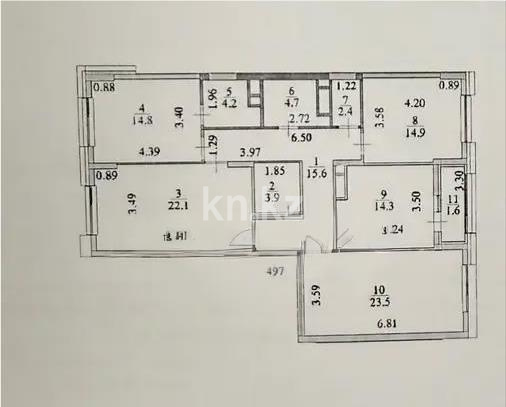 Продажа 4-комнатной квартиры, 120.4 м² в Астане