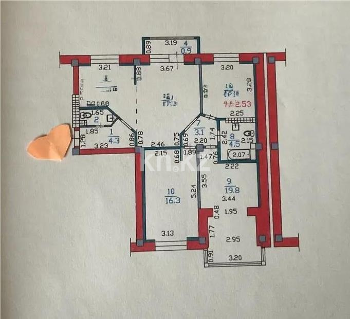 Продажа 4-комнатной квартиры, 87.5 м² в Алматы - фото 6