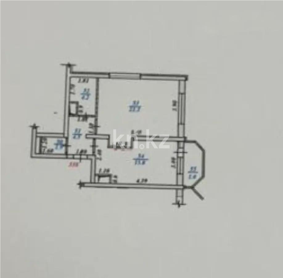 Продажа 1-комнатной квартиры, 48 м² в Алматы