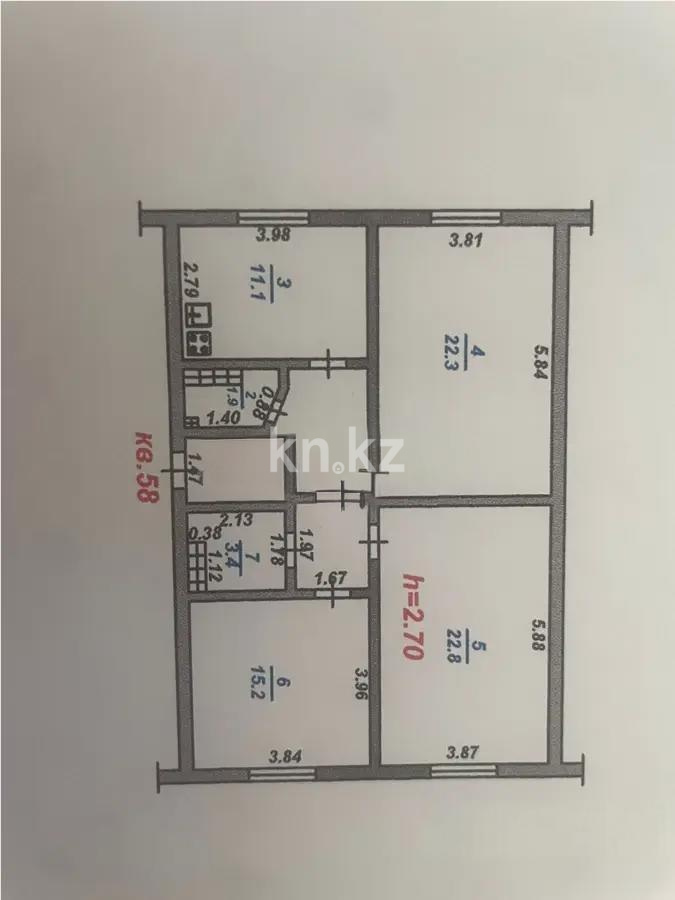 Продажа 3-комнатной квартиры, 90 м² в Алматы - фото 6