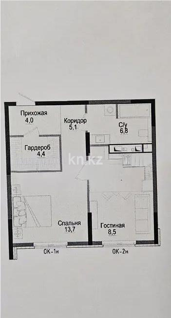 Продажа 3-комнатной квартиры, 51.4 м² в Алматы