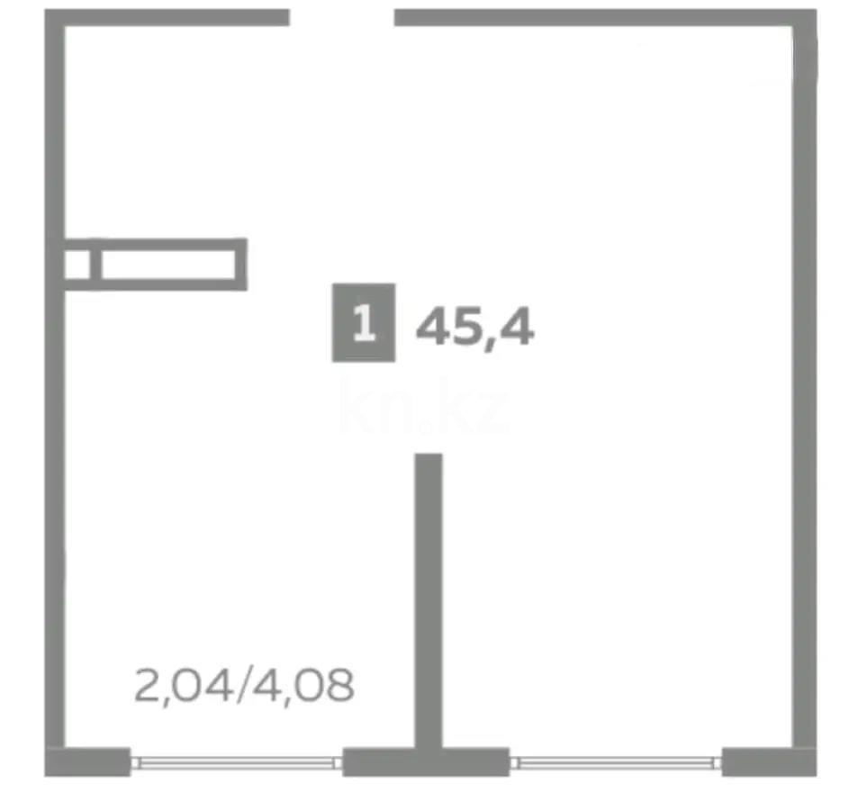 Продажа 2-комнатной квартиры, 45 м² в Алматы