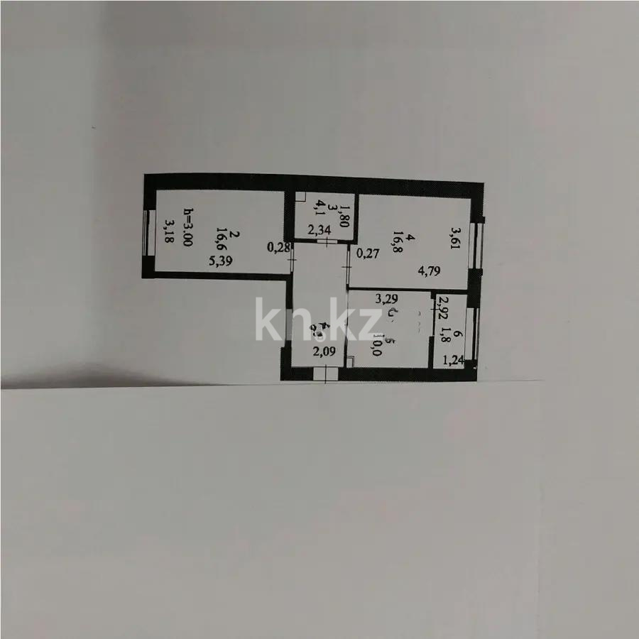 Продажа 2-комнатной квартиры, 59 м² в Астане