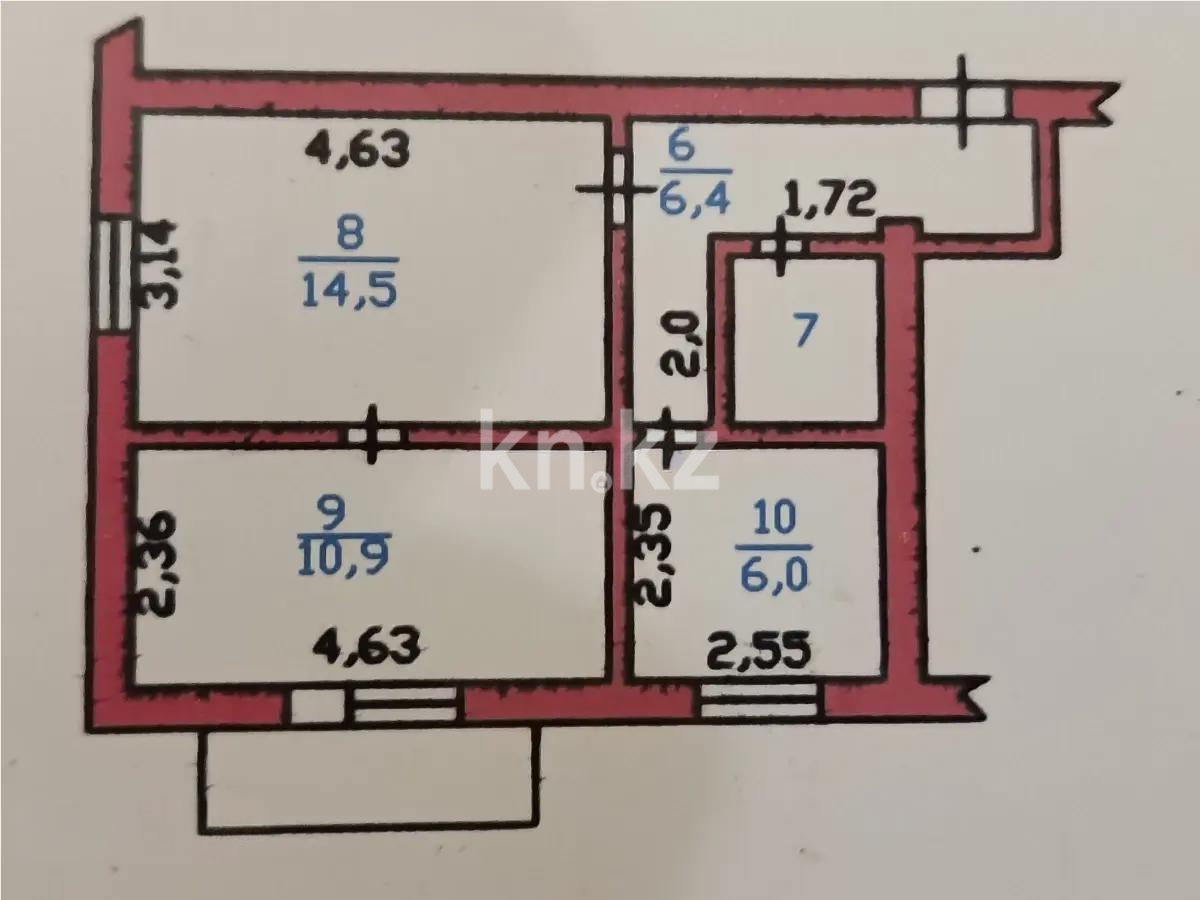 Продажа 1-комнатной квартиры, 41.2 м² в Алматы