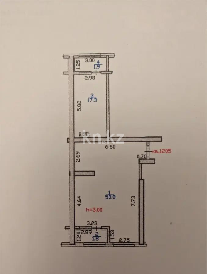 Продажа 3-комнатной квартиры, 72 м², пр. Абая, дом  160 в Алматы - фото 2