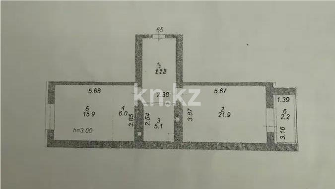 Продажа 2-комнатной квартиры, 61.9 м² в Астане - фото 5