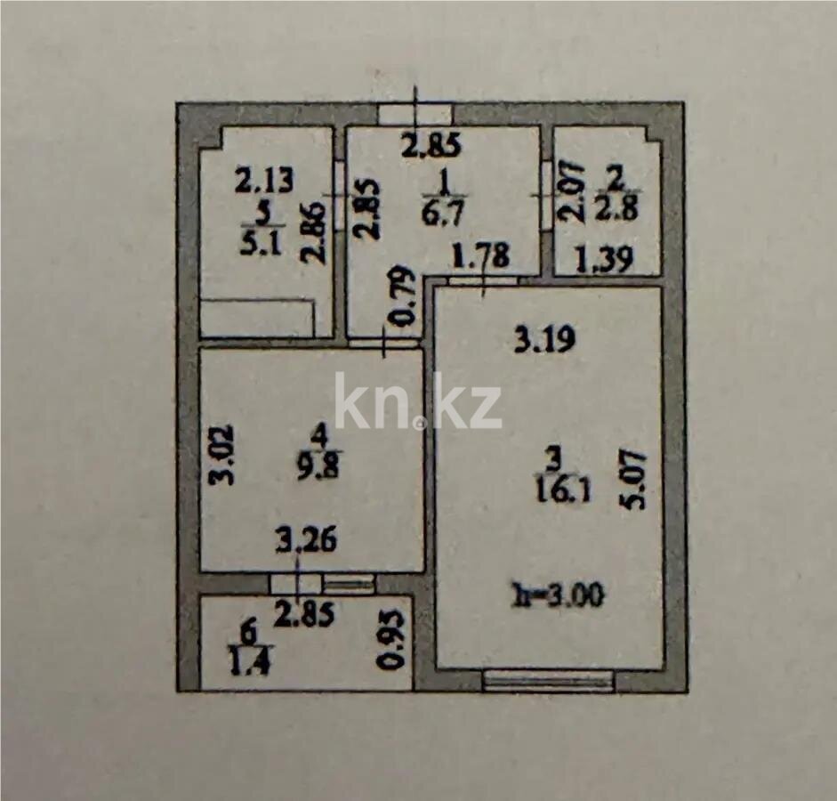 Продажа 1-комнатной квартиры, 41.9 м² в Астане - фото 4
