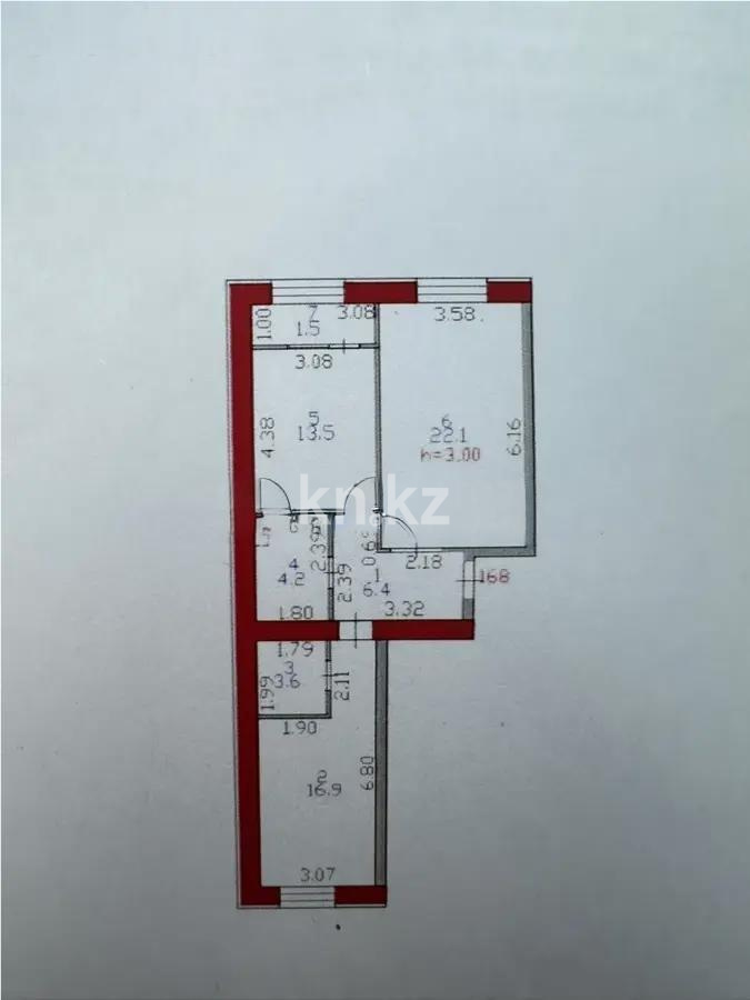 Продажа 2-комнатной квартиры, 68.2 м², ул. Жошы хана, дом  14/1 в Астане - фото 4