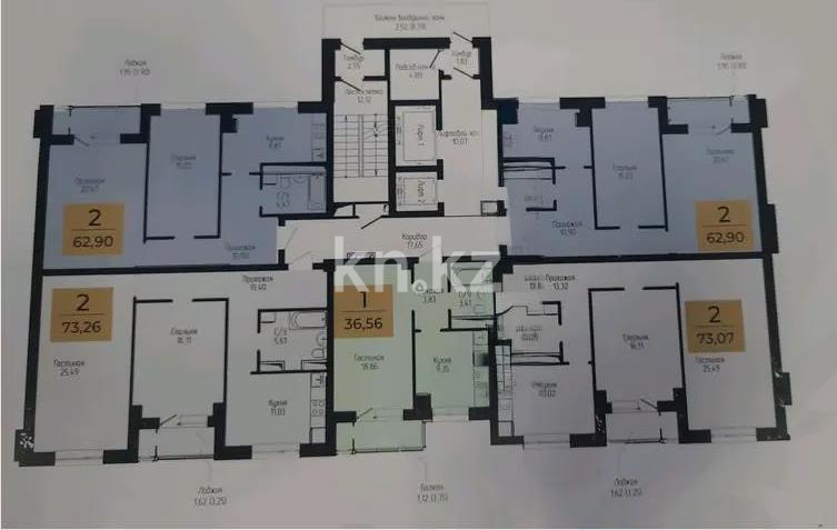 Продажа 2-комнатной квартиры, 63 м² в Астане