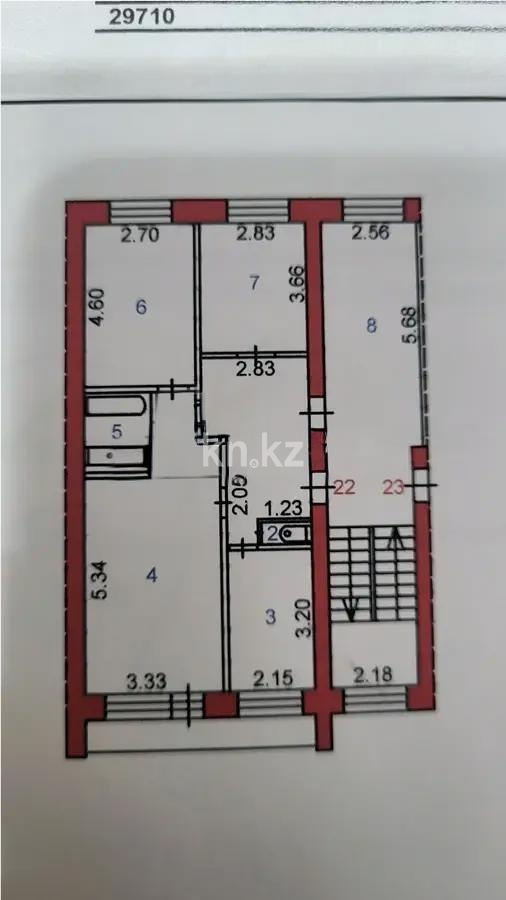 Продажа 4-комнатной квартиры, 78 м² в Караганде - фото 8