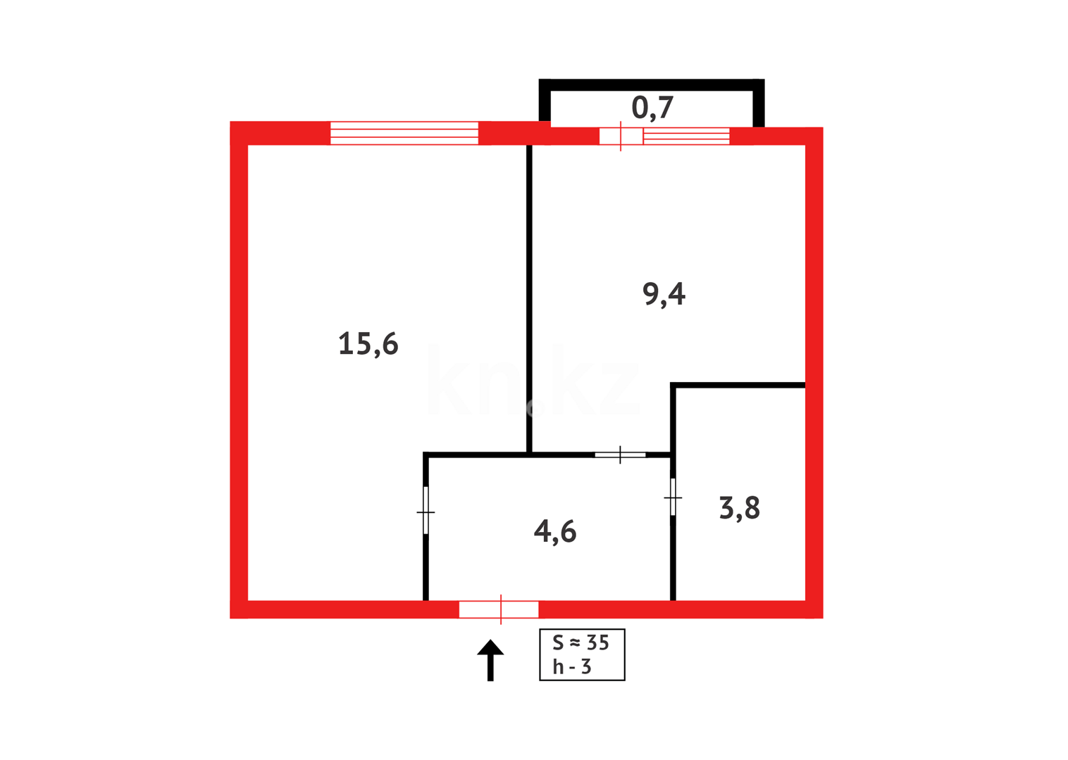 Продажа 2-комнатной квартиры, 36.1 м² в Астане - фото 8