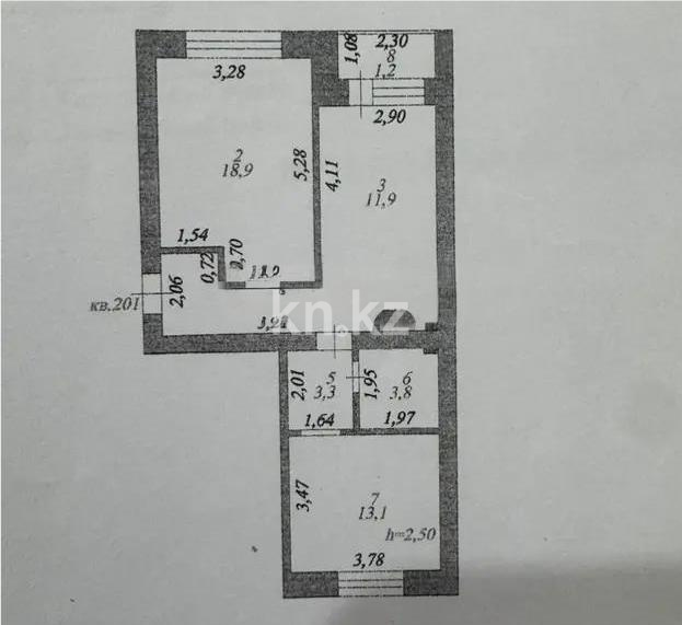 Продажа 2-комнатной квартиры, 62.1 м² в Астане - фото 5