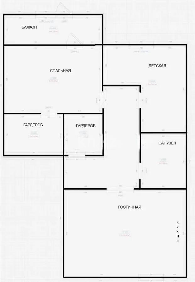 Продажа 2-комнатной квартиры, 67.7 м² в Астане