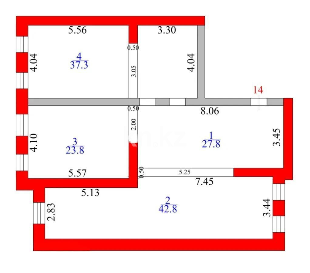 Продажа 4-комнатной квартиры, 131 м², ул. Жамбыла, дом  156а в Караганде - фото 5