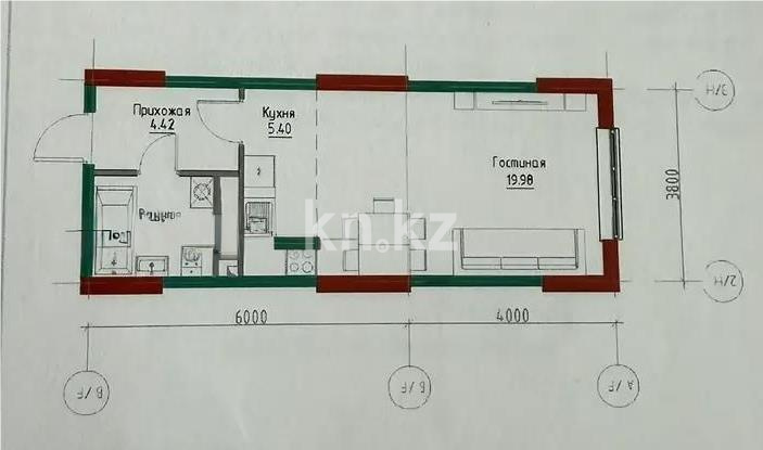 Продажа 2-комнатной квартиры, 70 м² в Алматы