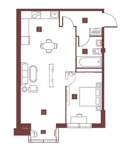 Продажа 2-комнатной квартиры, 49 м², ул. Талдыарал, дом  19 в Алматы