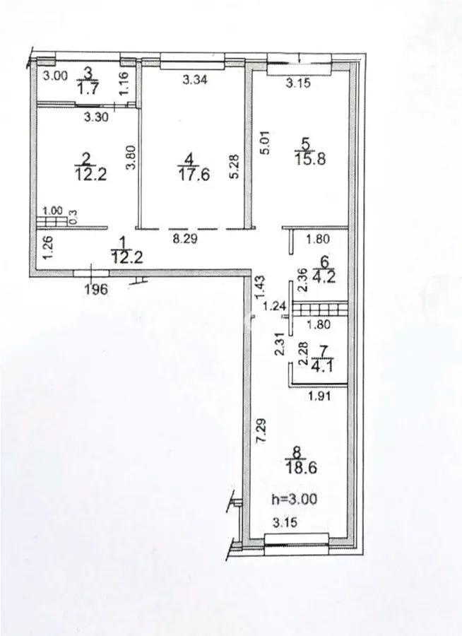 Продажа 3-комнатной квартиры, 86.4 м² в Алматы - фото 4